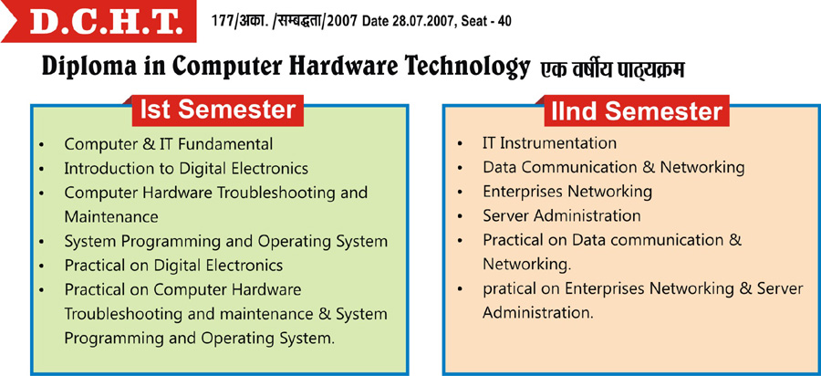 Diploma in Computer Hardware Technology